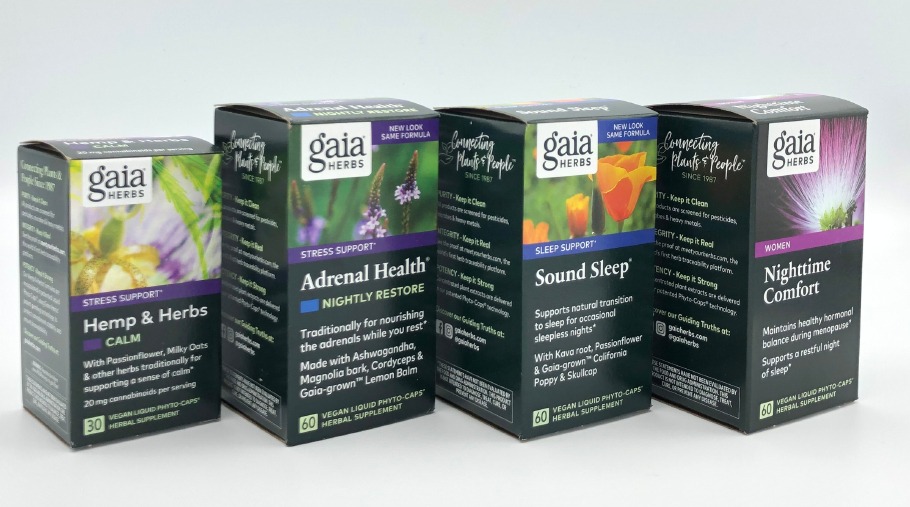boxes of Gaia herbs wellness product 