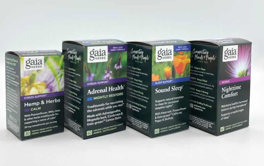 boxes of Gaia herbs wellness product 